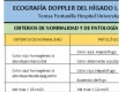  ECOGRAFÍA DOPPLER DE HÍGADO